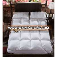 100% cotton cover mattress topper hollow fiber mattress topper